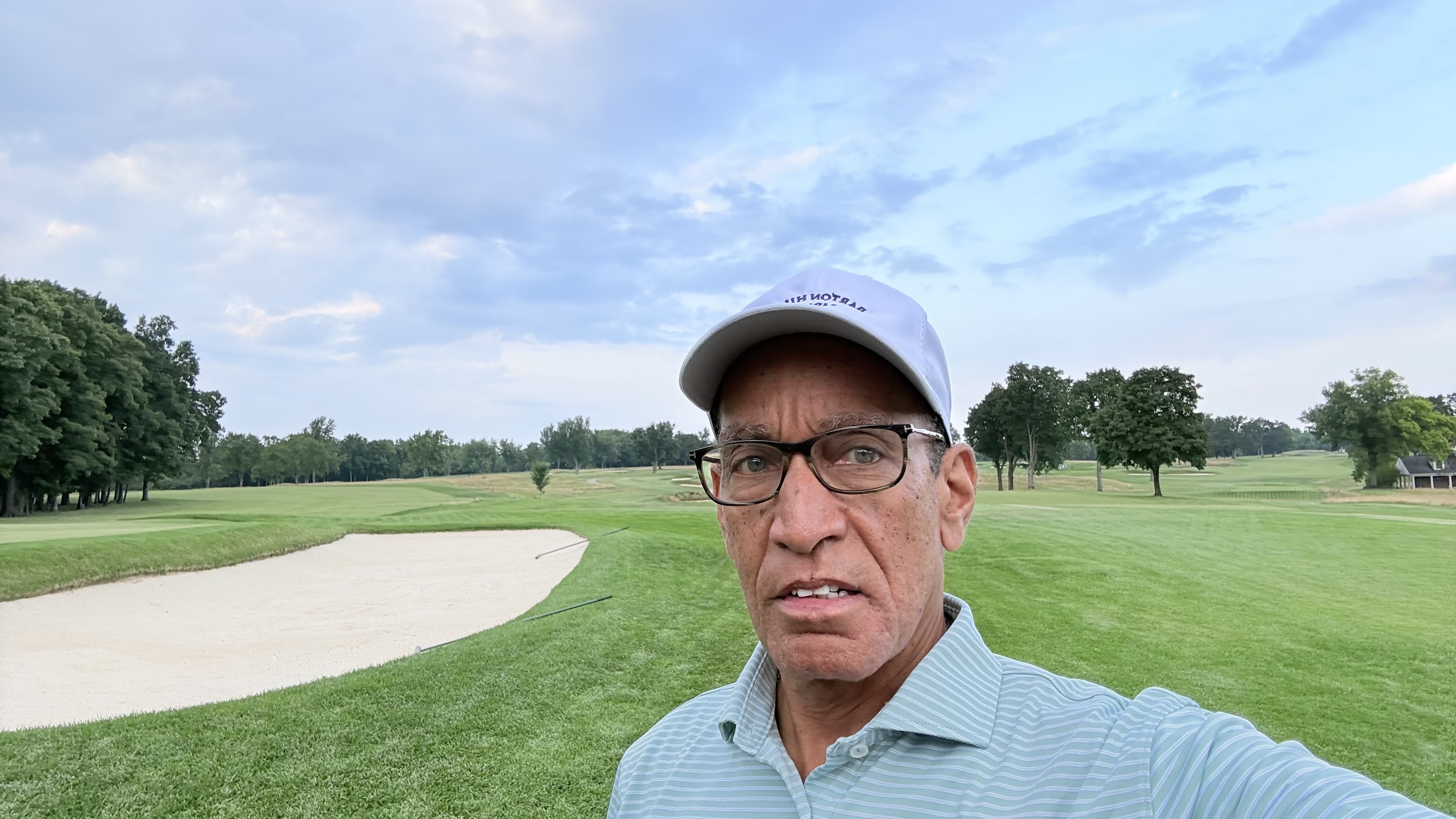 Walking the fairways 